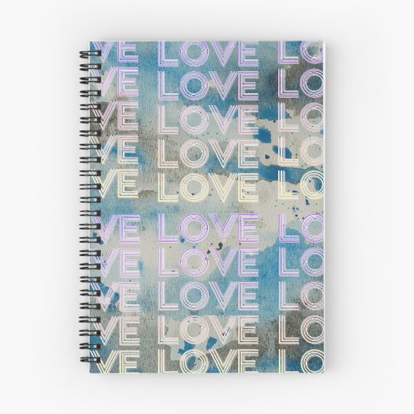 Item preview, love,repeatedly Lettering,various colored painting,blue designed and sold by zzzozzo.