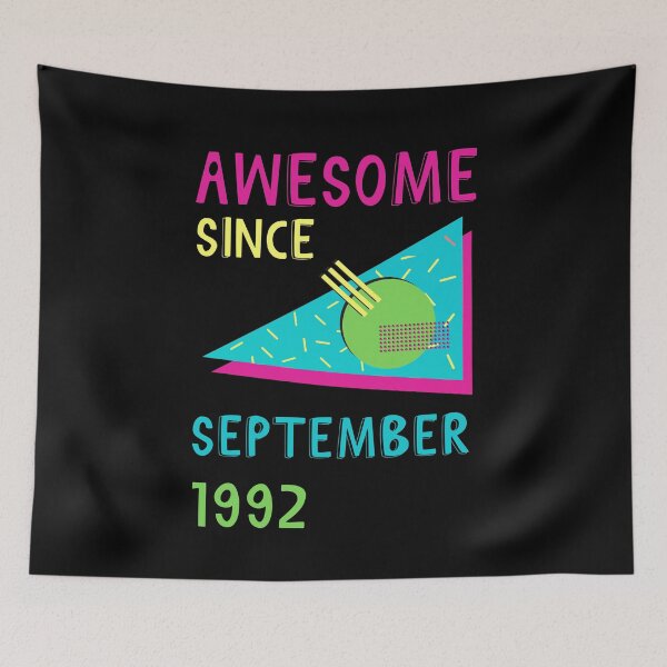 Item preview, Awesome since September 1992 | Born September 1992 | Made in September 1992 | Legend since September 1992 | Birthday Gift for 30 year old mom dad grandma grandpa | Vintage Retro 90s Birthday gift idea designed and sold by Saffire6.