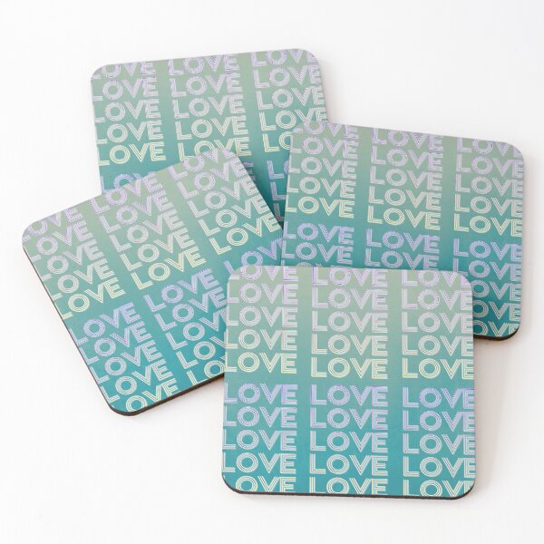 Item preview, love,repeatedly Lettering,various colored painting,Gradation color,green designed and sold by zzzozzo.