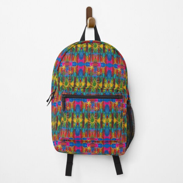 Item preview, Boho Ethnic Vibrant Abstraction, Abstraction, bold colorful abstract playful design inspired by nature designed and sold by Adri Barnard.