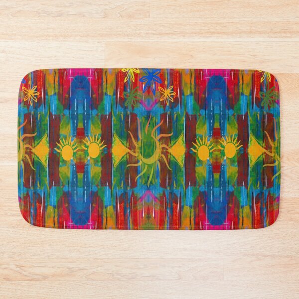 Item preview, Boho Ethnic Vibrant Abstraction, Abstraction, bold colorful abstract playful design inspired by nature designed and sold by Adri Barnard.