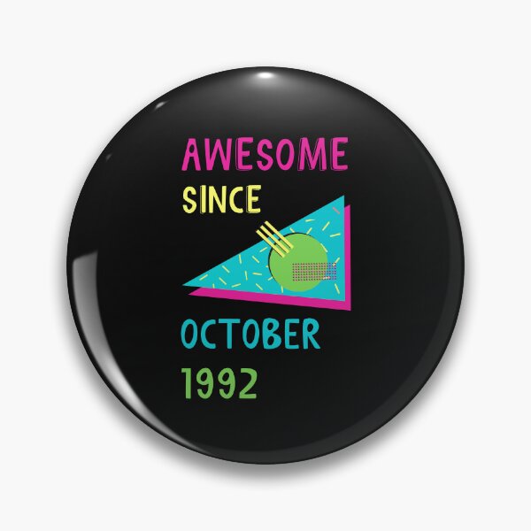Item preview, Awesome since October 1992 | Born October 1992 | Made in October 1992 | Legend since October 1992 | Birthday Gift for 30 year old mom dad grandma grandpa | Vintage Retro 90s Birthday gift idea designed and sold by Saffire6.
