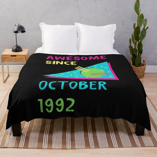 Item preview, Awesome since October 1992 | Born October 1992 | Made in October 1992 | Legend since October 1992 | Birthday Gift for 30 year old mom dad grandma grandpa | Vintage Retro 90s Birthday gift idea designed and sold by Saffire6.