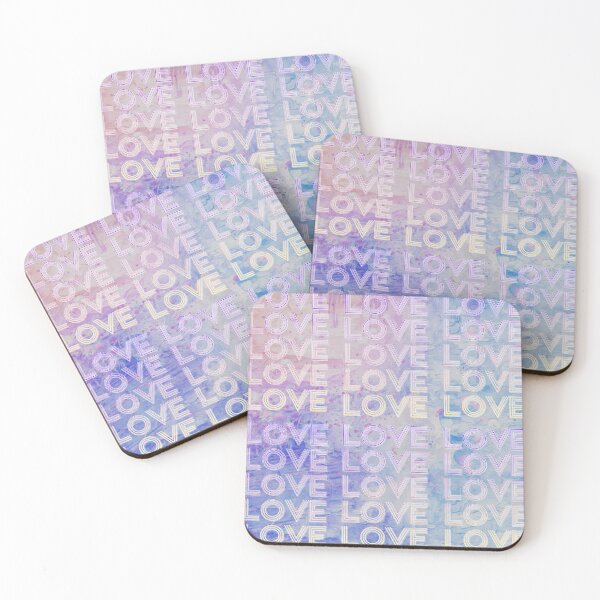Item preview, love,repeatedly Lettering,various colored painting,Gradation color,blue,purple designed and sold by zzzozzo.