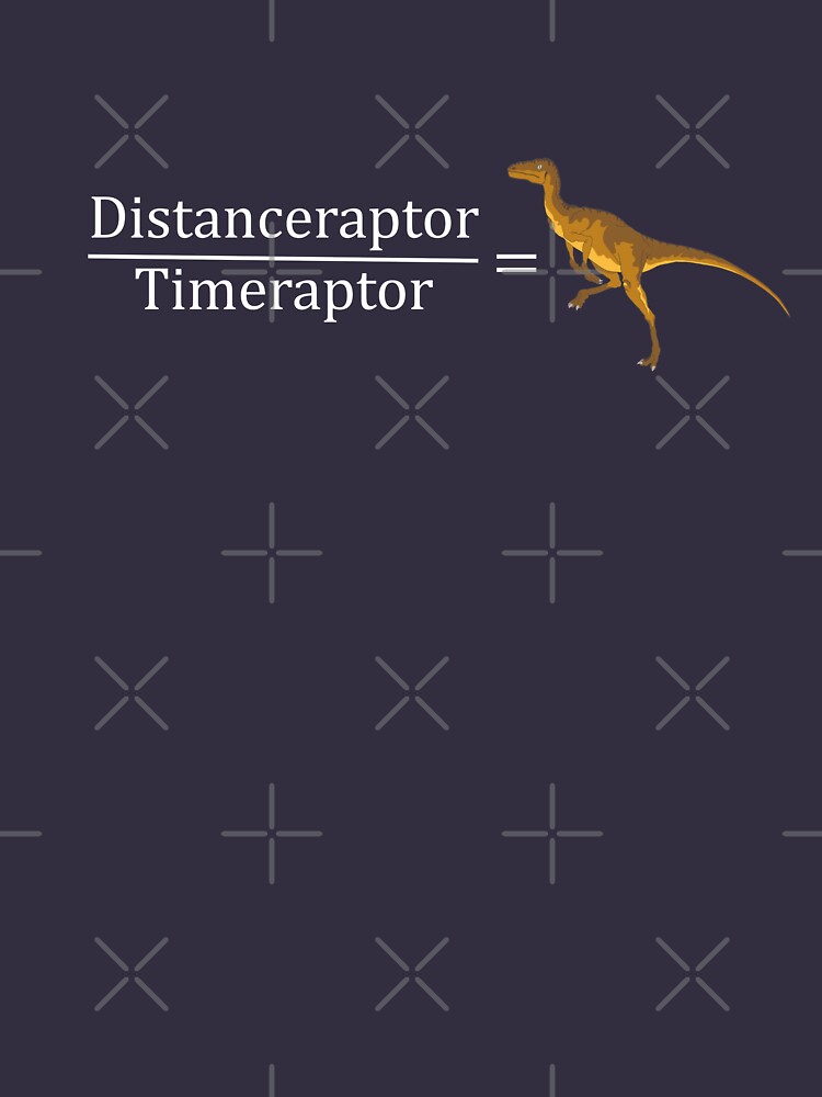 Velociraptor Math - Funny Dinosaur Velocity Formula by bethcentral