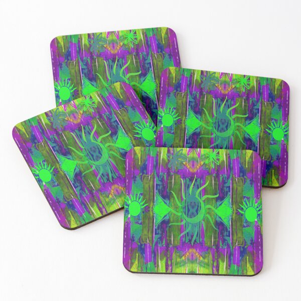 Item preview, Boho Ethnic Vibrant Abstraction, 2, Abstraction, bold colorful abstract playful design inspired by nature designed and sold by Adri Barnard.