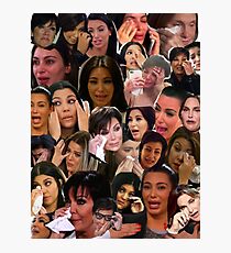 Kardashian's Crying Collage Photographic Print
