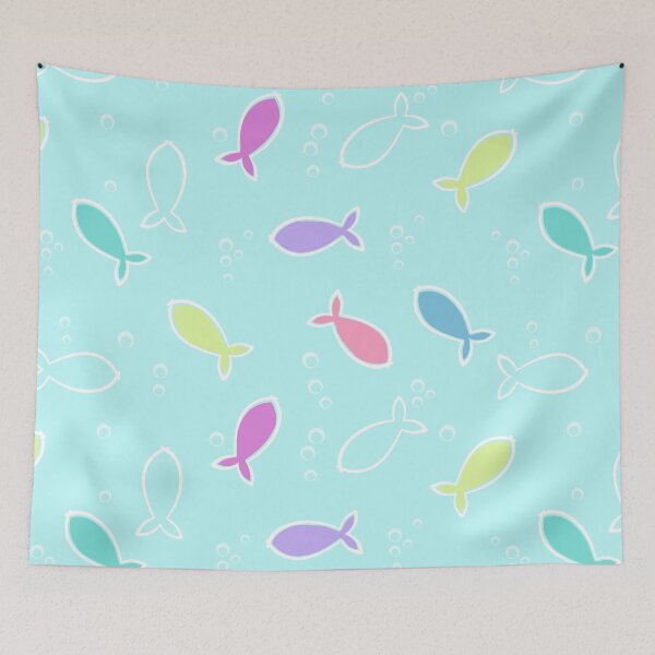 Item preview, Simple minimalistic  fish  pattern designed and sold by ReflectedCrafts.