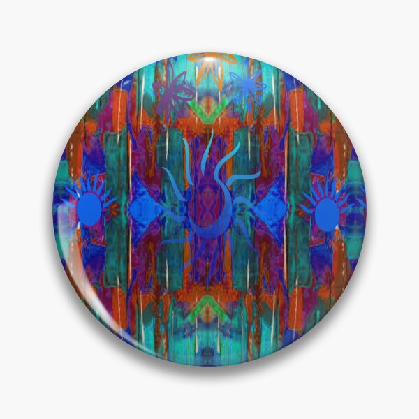 Item preview, Boho Ethnic Vibrant Abstraction, 3, Abstraction, bold colorful abstract playful design inspired by nature designed and sold by Adri Barnard.