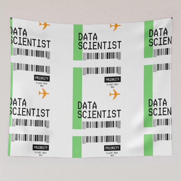 Artikelvorschau, PLANE TICKET POCKET DESIGN DATENWISSENSCHAFTLER entworfen und verkauft von aydapadi.