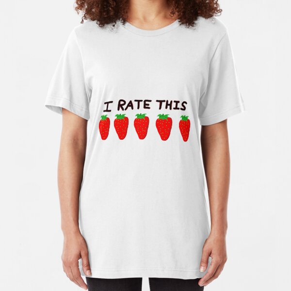 Five out of five strawberries Slim Fit T-Shirt