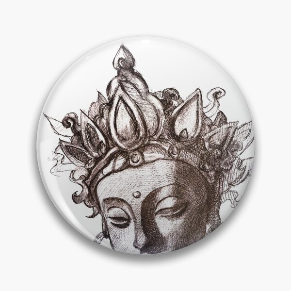 Item preview, Indian Design - Ink Drawing of Hinduism Art - Hindi Artwork designed and sold by ArtProvocation.