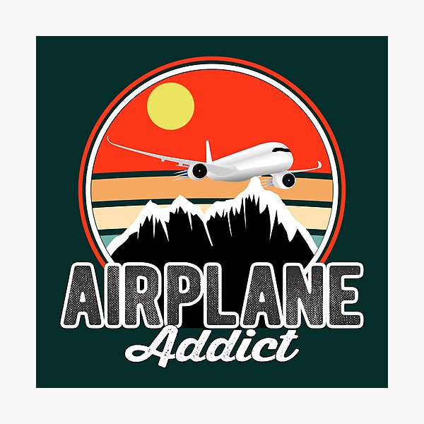 Item preview, Airplane Addict A350 - Vintage Pilot Gift designed and sold by FouDeeziner.