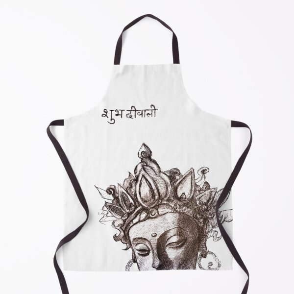 Item preview, Indian Design - Ink Drawing of Hinduism Art - Hindi Artwork designed and sold by ArtProvocation.