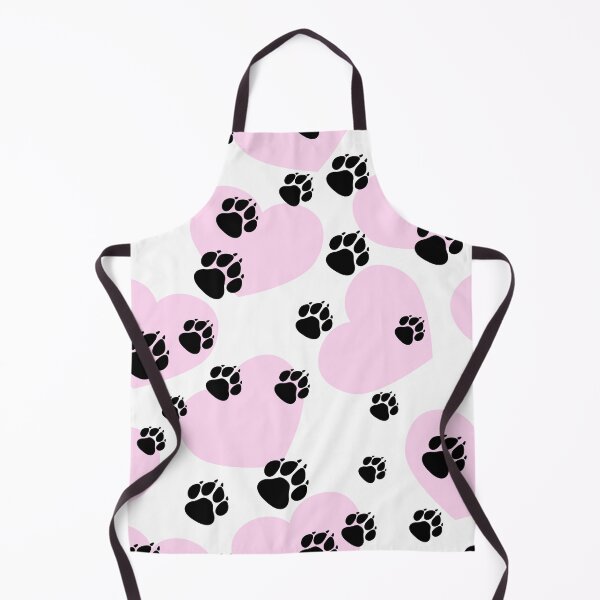 Item preview, Pet footprints and pink hearts designed and sold by ReflectedCrafts.