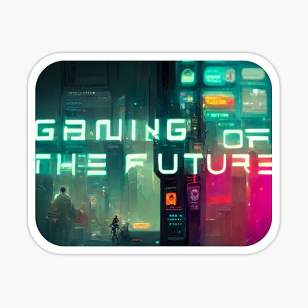 Gaming of the future synthpunk Sticker