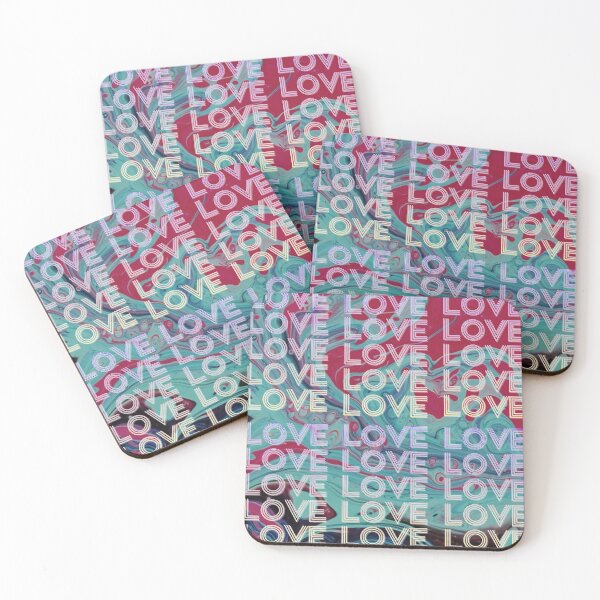 Item preview, love,repeatedly Lettering,purple,various colored painting designed and sold by zzzozzo.