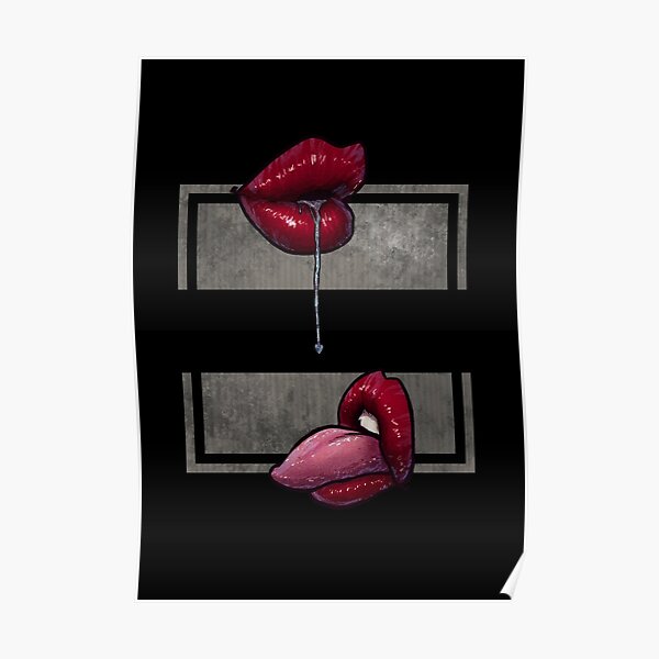 Louis Vuitton Dark Lips Framed Art Print