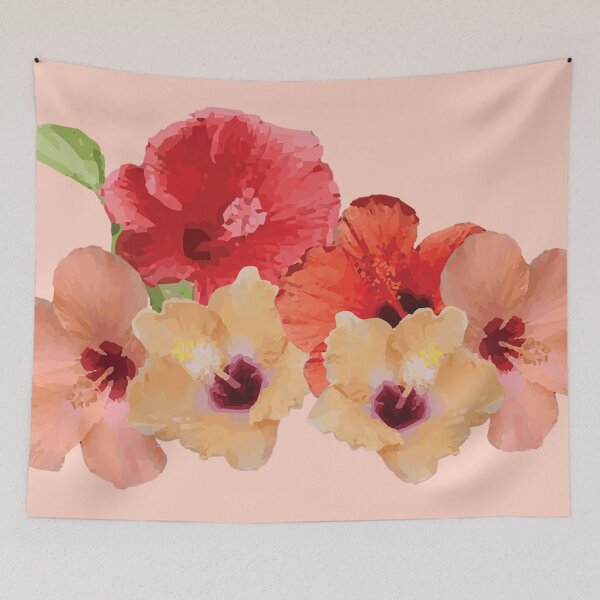 Item preview, Rosemallows flores rosa bg designed and sold by Maria Garcia´s.