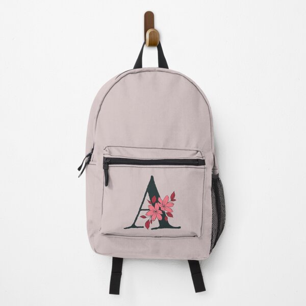 Item preview, Pink floral A monogram designed and sold by Coffee Lifestyle.