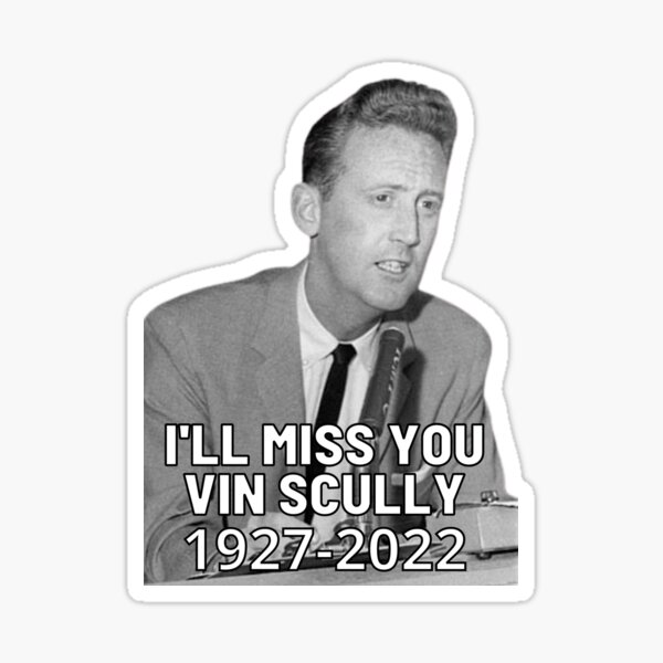 Official rIP Vin Scully Legendary Dodgers Broadcaster ITFDB Vin