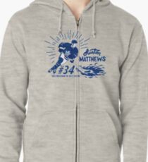 Auston Matthews Toronto Maple Leafs Zipped Hoodie