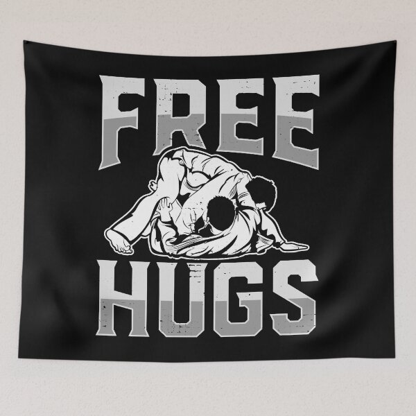 Item preview, Funny Free Hugs Brazilian Jiu-Jitsu Shirt - MMA Jiu Jitsu  designed and sold by ALANMURPHY66.