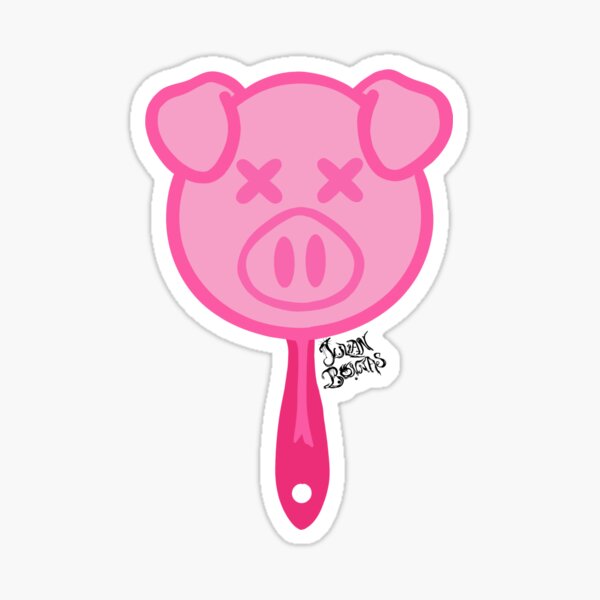 Pig mirror with online stickers new jefree star