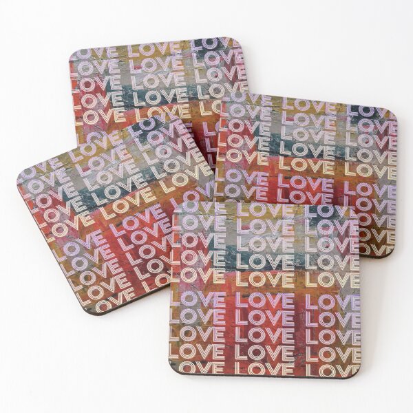 Item preview, love,repeatedly Lettering,purple,various colored painting designed and sold by zzzozzo.
