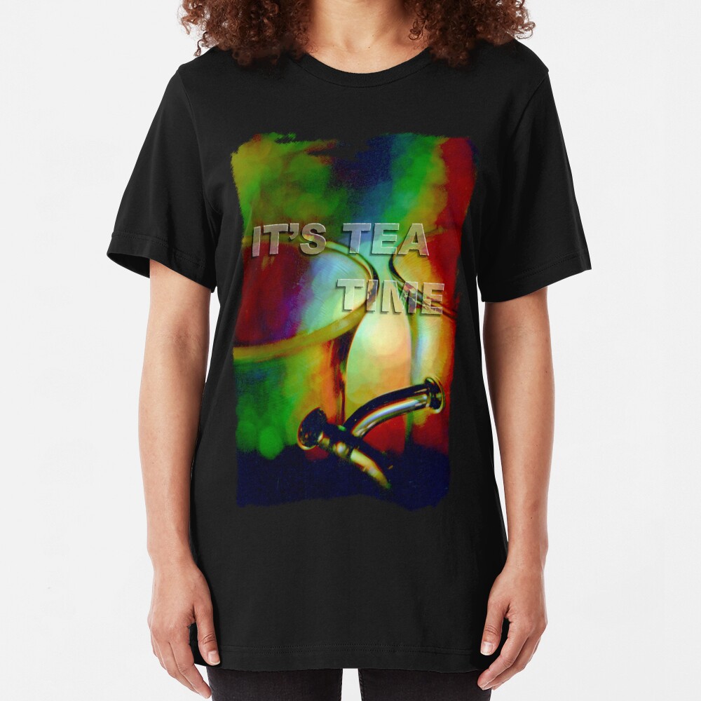 Tea time dreaming (T-Shirt) Slim Fit T-Shirt