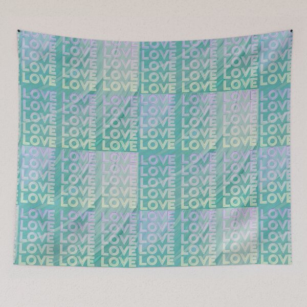 Item preview, love,repeatedly Lettering,purple,various colored painting,green designed and sold by zzzozzo.
