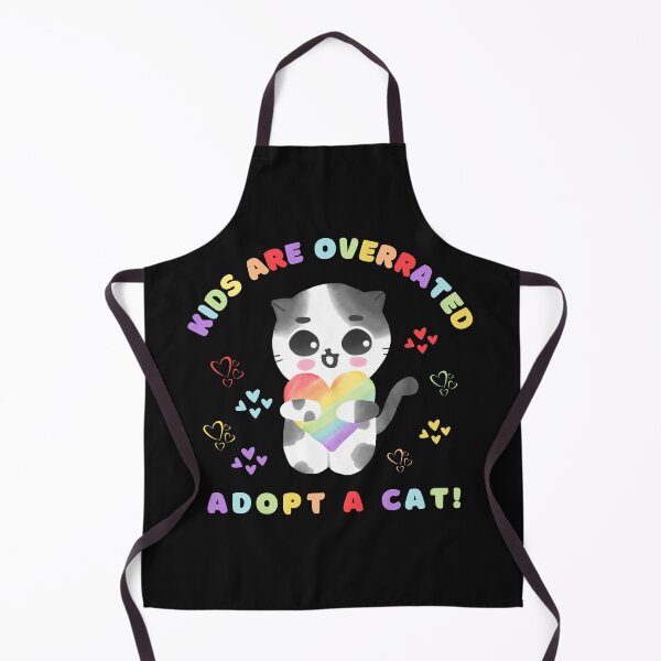 Item preview, kids are overrated adopt a cat | funny design cat | cute cat lovers | funny kitten design | cute kitten designed and sold by Saffire6.
