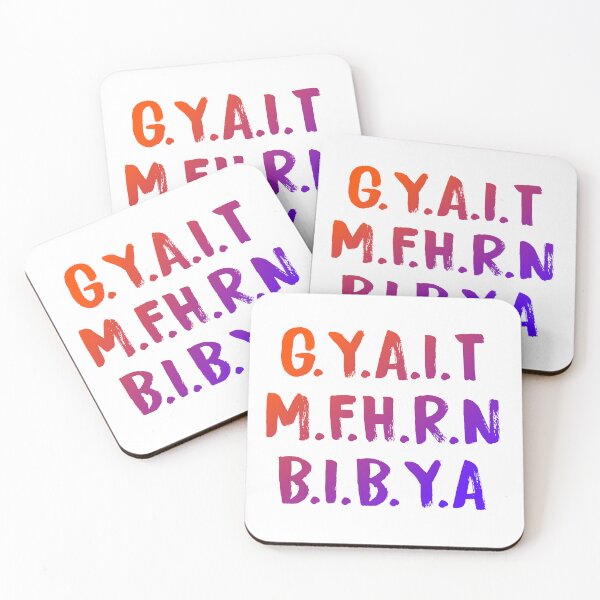 Artikelvorschau, G.Y.A.I.T.M.F.H.R.N.B.I.B.Y.A - Orange und lila Farbverlauf entworfen und verkauft von Dude 4U.