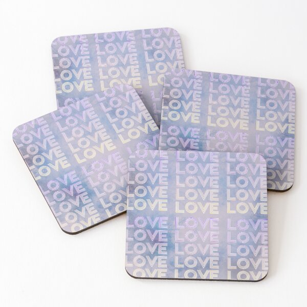 Item preview, love,repeatedly Lettering,purple,various colored painting designed and sold by zzzozzo.