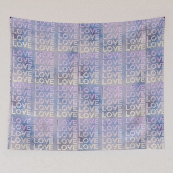 Item preview, love,repeatedly Lettering,purple,various colored painting designed and sold by zzzozzo.