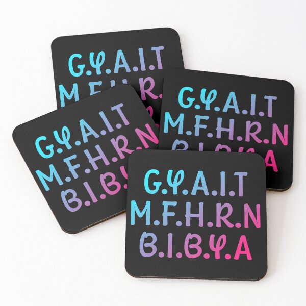 Artikelvorschau, G.Y.A.I.T.M.F.H.R.N.B.I.B.Y.A - Blauer und rosa Farbverlauf entworfen und verkauft von Dude 4U.