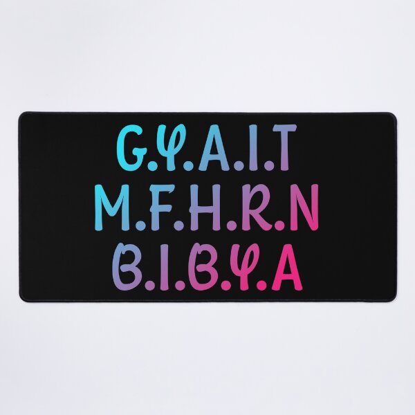Artikelvorschau, G.Y.A.I.T.M.F.H.R.N.B.I.B.Y.A - Blauer und rosa Farbverlauf entworfen und verkauft von Dude 4U.