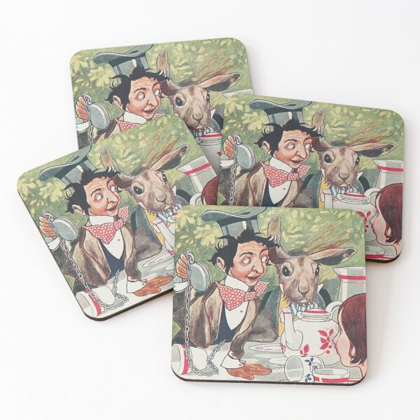 Item preview, Alice, The March Hare, The Dormouse and The Mad Hatter at The Tea Party, illustrated by Charles Robinson designed and sold by LoveSeasonz.