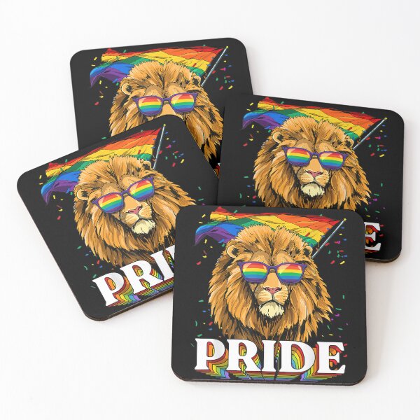 Item preview, LGBT Lion Gay Pride LGBTQ Rainbow Flag Sunglasses designed and sold by SonigwKusu.