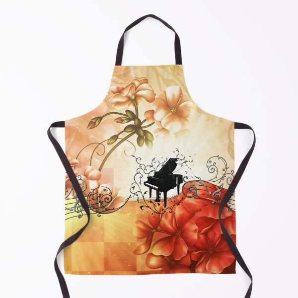 Item preview, Wonderful flowers with piano and key notes designed and sold by nicky2342.