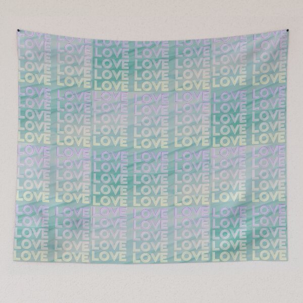 Item preview, love,repeatedly Lettering,purple,various colored painting,green designed and sold by zzzozzo.