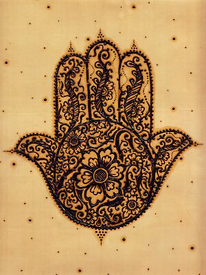 "Khamsa - Hand of Fatima " by Humna | Redbubble
