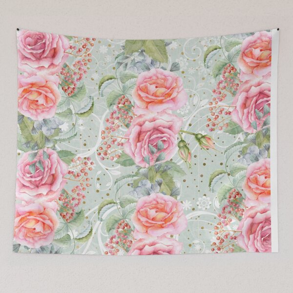 Item preview, Romantic background with flowers  designed and sold by badgermark.