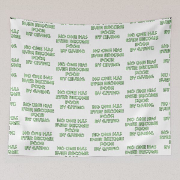 Item preview, No one has ever become poor by giving  designed and sold by Pride-Casuals.