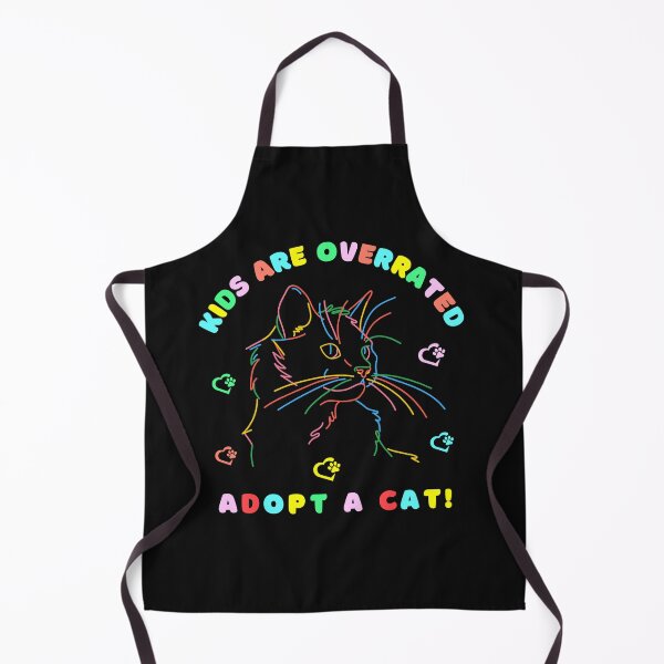 Item preview, kids are overrated adopt a cat | funny design cat | cute cat lovers | funny kitten design | cute kitten designed and sold by Saffire6.