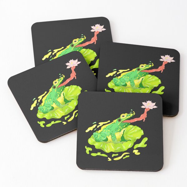 Item preview, Frog and Lotus Flower designed and sold by Mariia Berezhna.