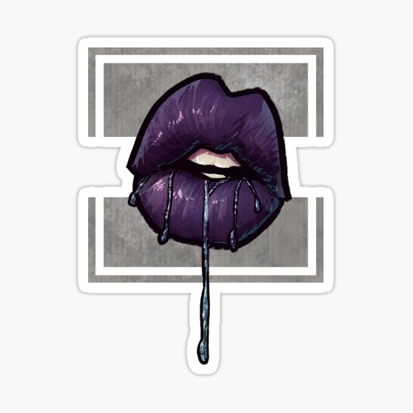 Purple Lips - Spit Swap Poster for Sale by OssuanArt