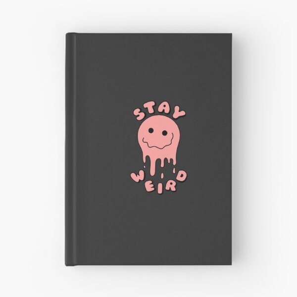 Item preview, STAY WEIRD Drippy Psychedelic Smiley Face Pink designed and sold by everything4eva.