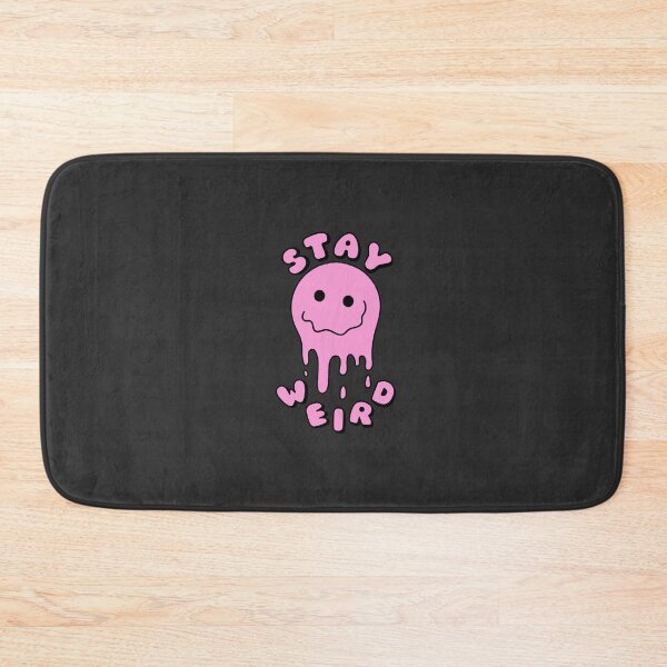 Item preview, STAY WEIRD Drippy Psychedelic Smiley Face Pink designed and sold by everything4eva.