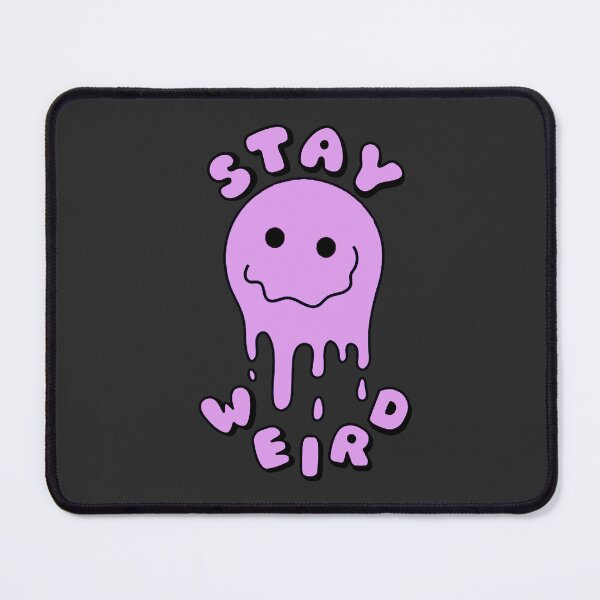 Item preview, STAY WEIRD Drippy Psychedelic Smiley Face Purple designed and sold by everything4eva.